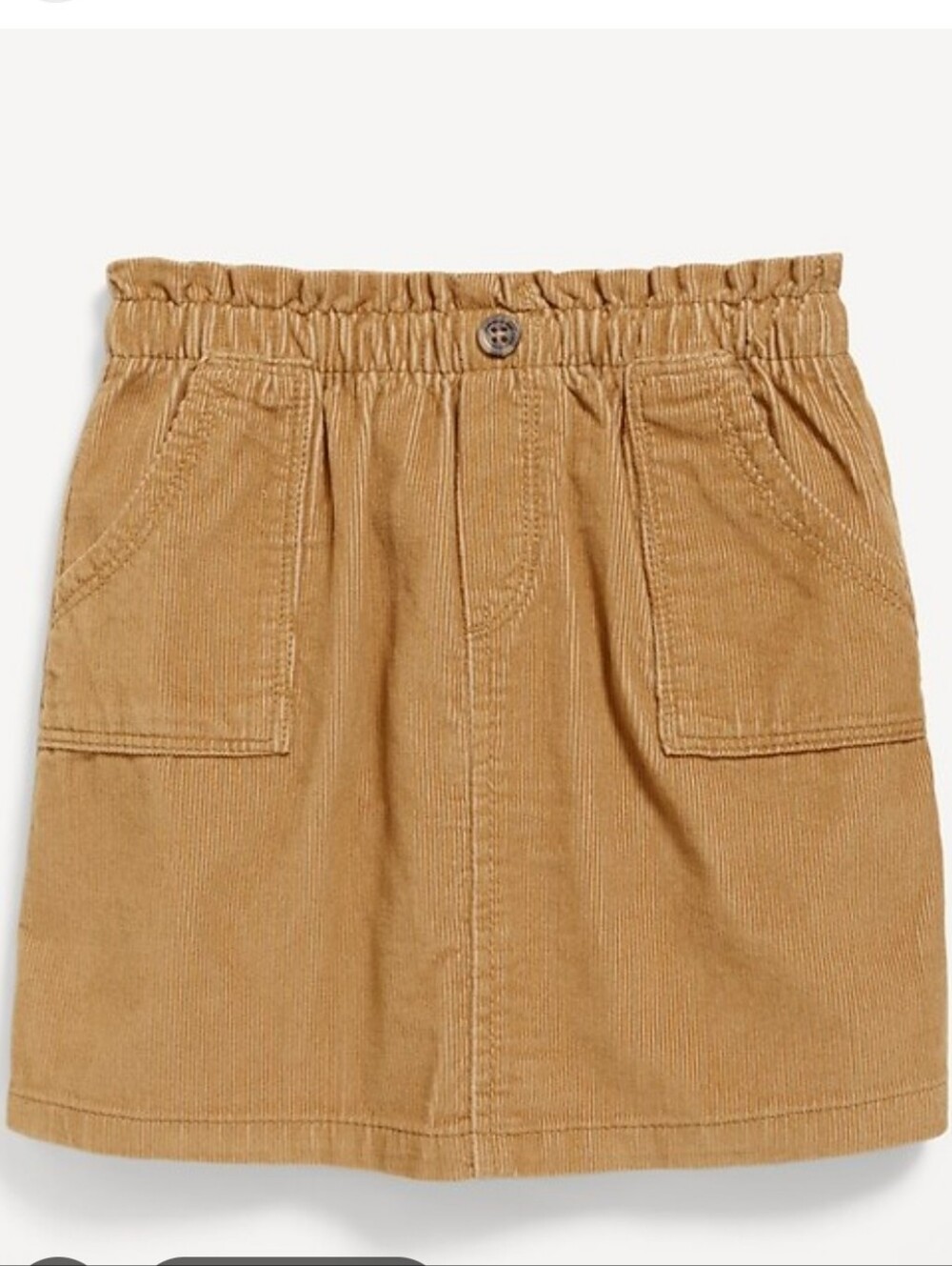 H&M Kids Orange Ribbed Courdroy Skirt Size 9-10
